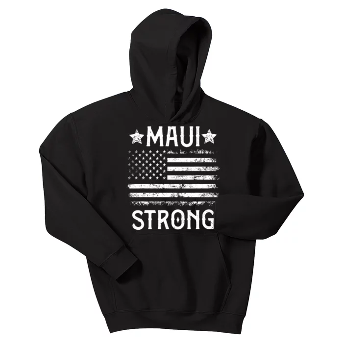 Pray For Maui Hawaii Strong Support Hawaii Kids Hoodie