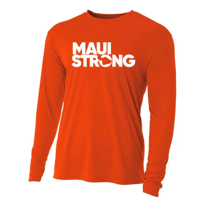 Pray for Maui Hawaii Strong Cooling Performance Long Sleeve Crew