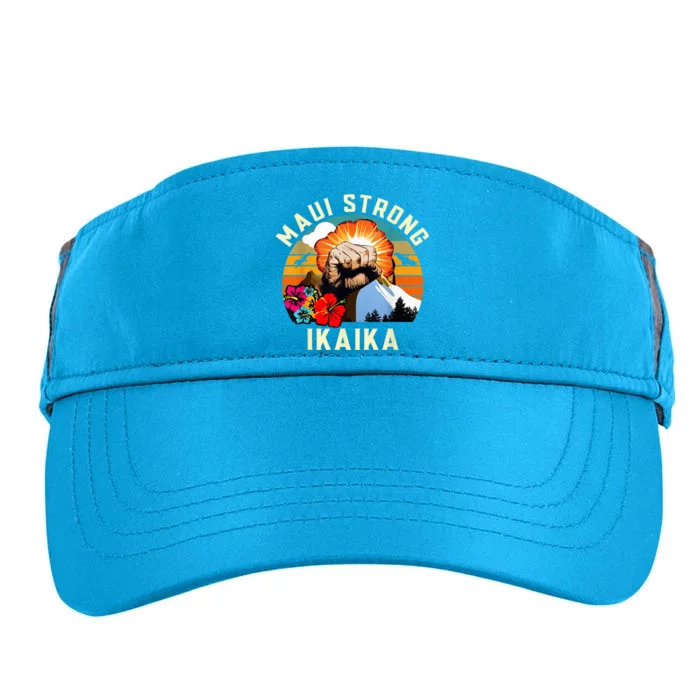 Pray For Maui Hawaii Strong Tee Apparel Matching Family Adult Drive Performance Visor