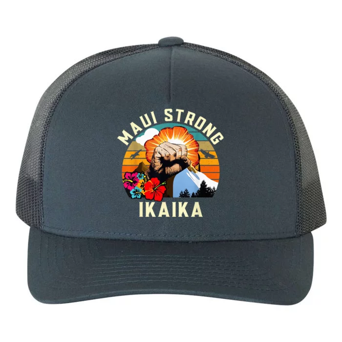 Pray For Maui Hawaii Strong Tee Apparel Matching Family Yupoong Adult 5-Panel Trucker Hat