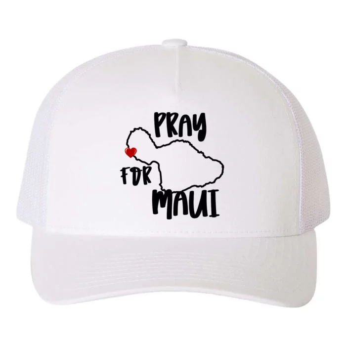 Pray For Maui Hawaii Strong Maui Wildfire Support Men Women Yupoong Adult 5-Panel Trucker Hat