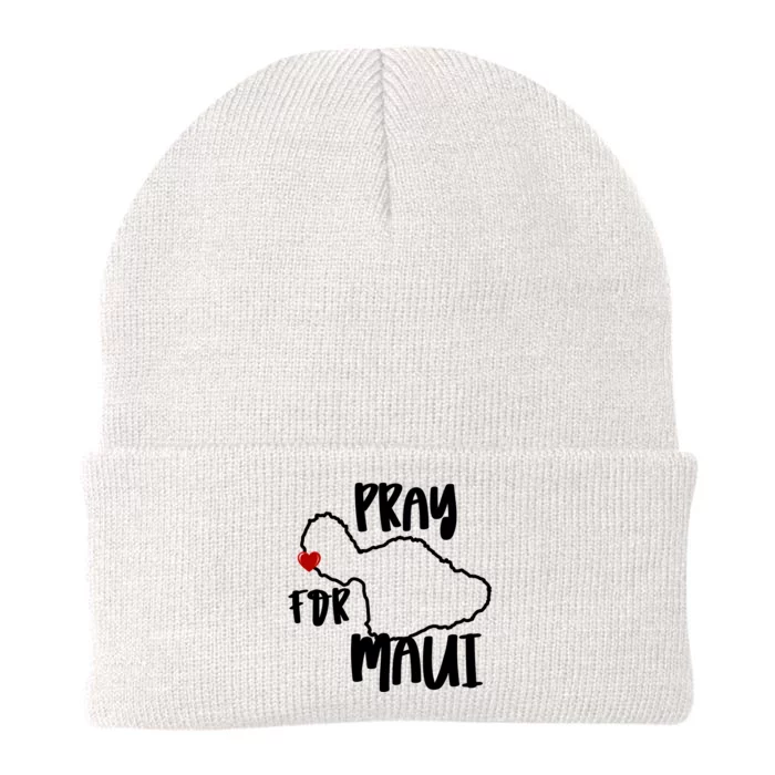 Pray For Maui Hawaii Strong Maui Wildfire Support Men Women Knit Cap Winter Beanie