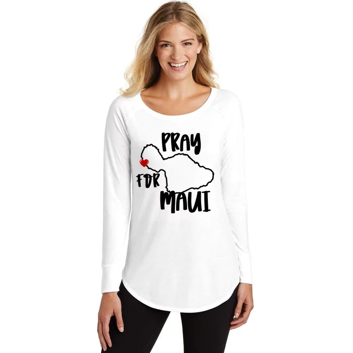 Pray For Maui Hawaii Strong Maui Wildfire Support Men Women Women's Perfect Tri Tunic Long Sleeve Shirt