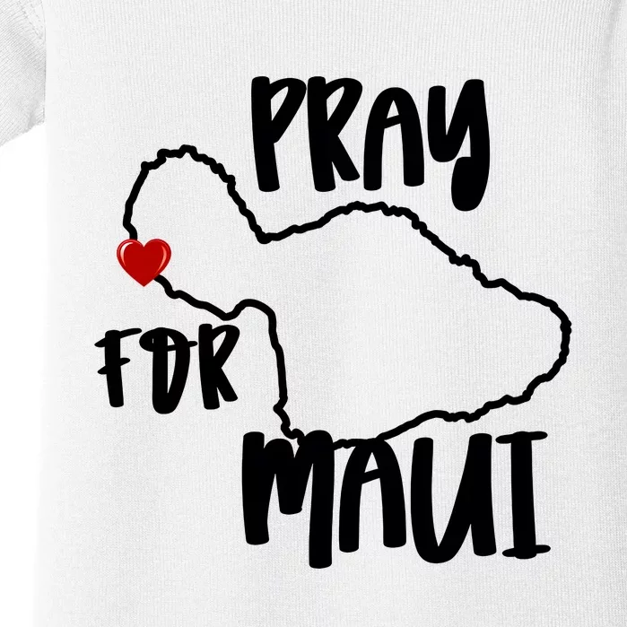 Pray For Maui Hawaii Strong Maui Wildfire Support Men Women Baby Bodysuit