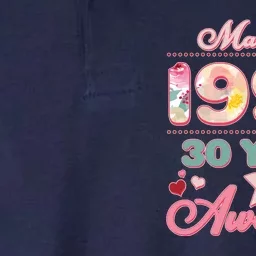 Pink Floral Made In 1993 30 Years Of Being Awesome Birthday Softstyle Adult Sport Polo