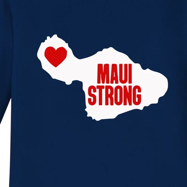 Pray For Maui Hawaii Strong Maui Wildfire Gift Baby Long Sleeve Bodysuit