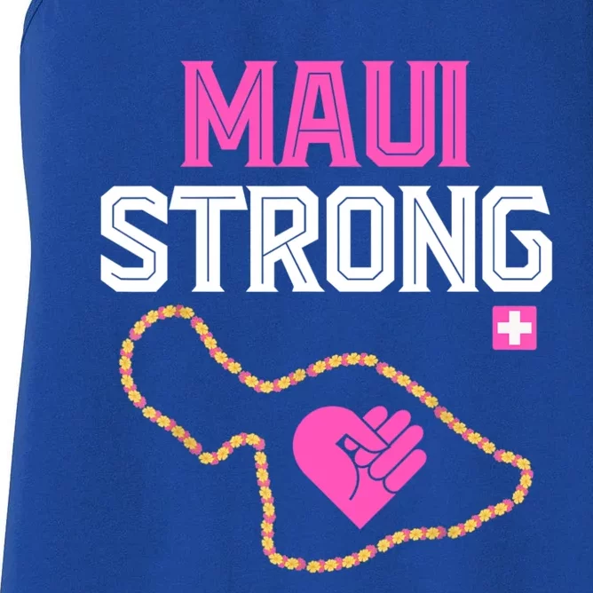 Pray For Maui Hawaii Strong Women's Racerback Tank