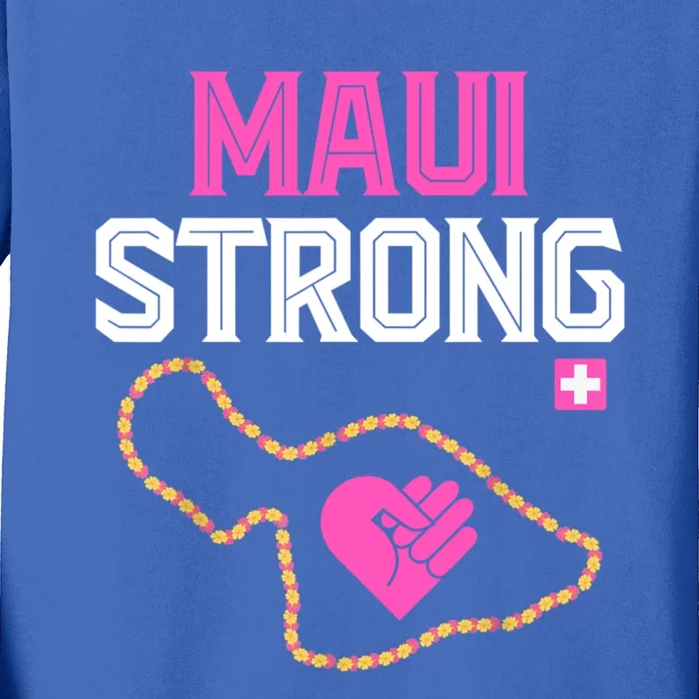 Pray For Maui Hawaii Strong Kids Long Sleeve Shirt