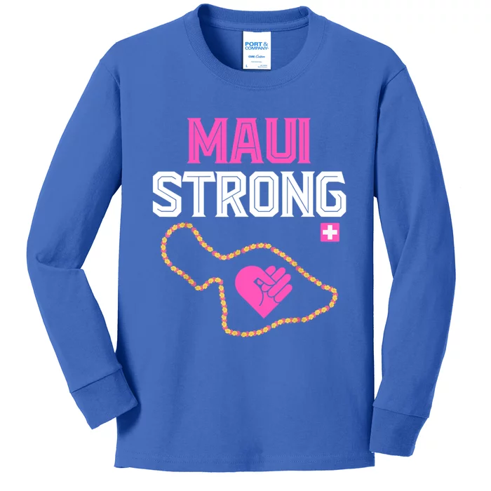 Pray For Maui Hawaii Strong Kids Long Sleeve Shirt