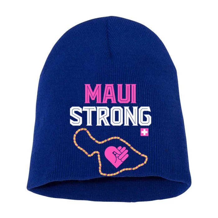 Pray For Maui Hawaii Strong Short Acrylic Beanie