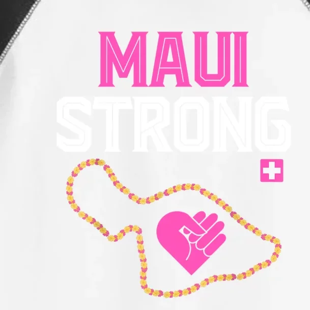 Pray For Maui Hawaii Strong Toddler Fine Jersey T-Shirt