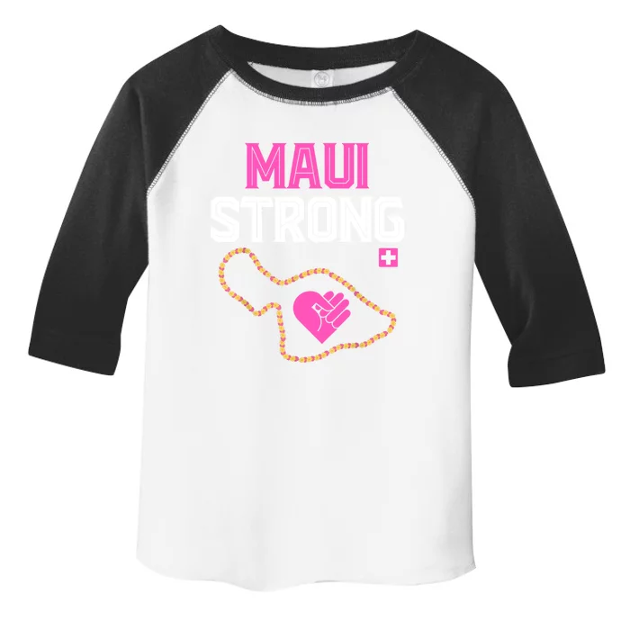 Pray For Maui Hawaii Strong Toddler Fine Jersey T-Shirt