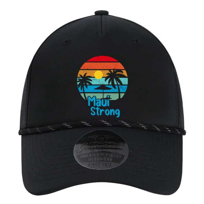 Pray For Maui Hawaii Strong Retro Gift Hawaii Relief Performance The Dyno Cap