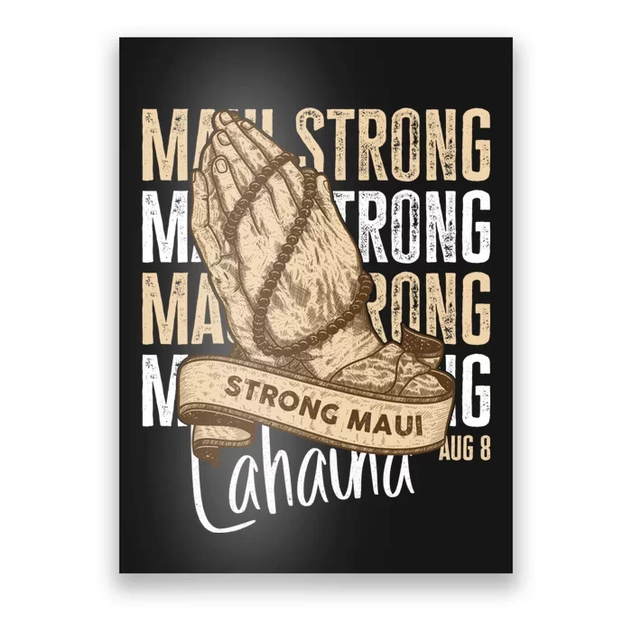 Pray For Maui Hawaii Strong Poster