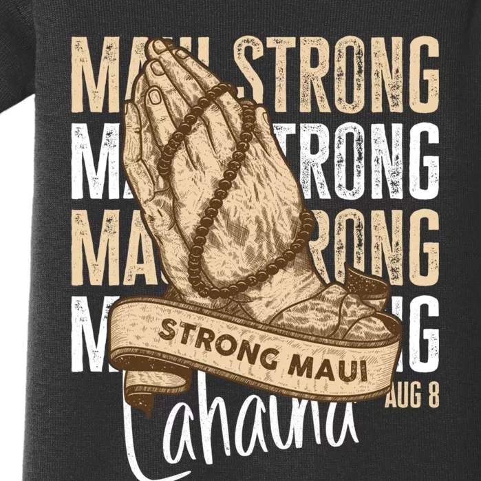 Pray For Maui Hawaii Strong Baby Bodysuit