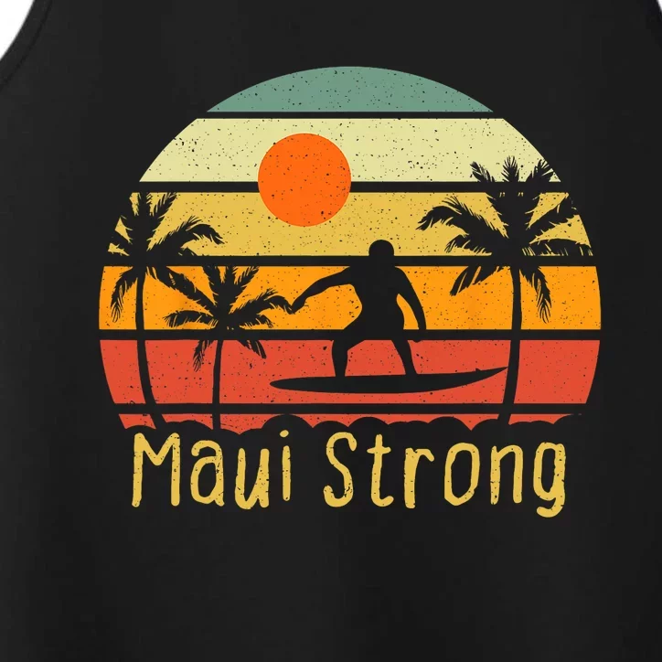 Pray For Maui Hawaii Strong Maui Performance Tank