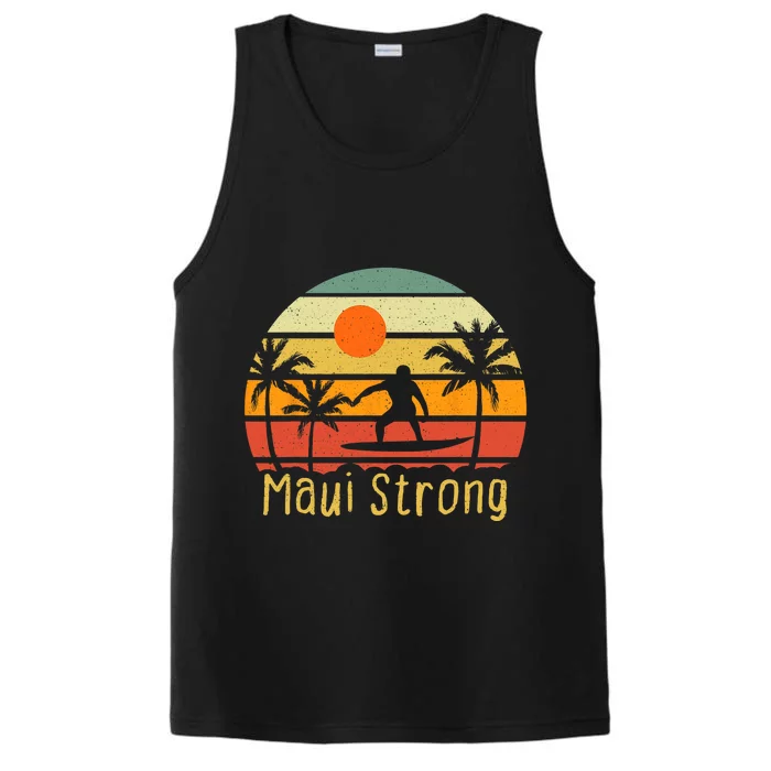 Pray For Maui Hawaii Strong Maui Performance Tank