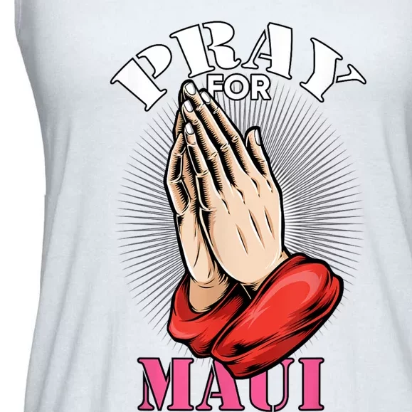 Pray For Maui Hawaii Strong Ladies Essential Flowy Tank