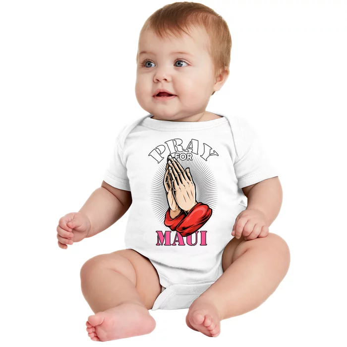 Pray For Maui Hawaii Strong Baby Bodysuit