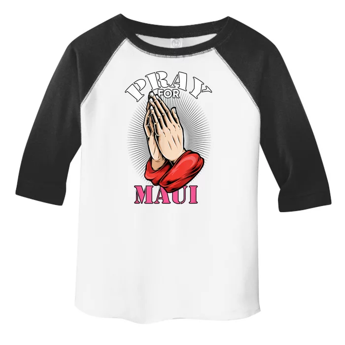 Pray For Maui Hawaii Strong Toddler Fine Jersey T-Shirt