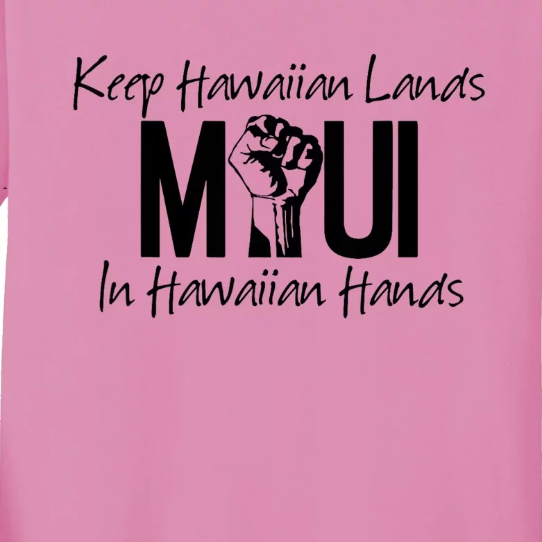 Pray For Maui Hawaii Strong Kids Long Sleeve Shirt