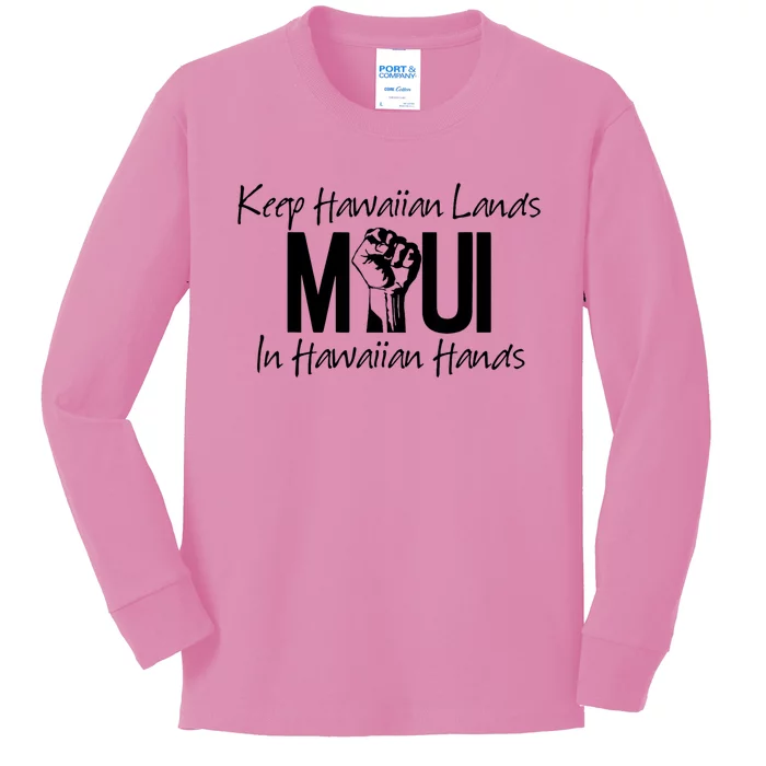 Pray For Maui Hawaii Strong Kids Long Sleeve Shirt