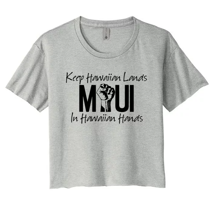 Pray For Maui Hawaii Strong Women's Crop Top Tee