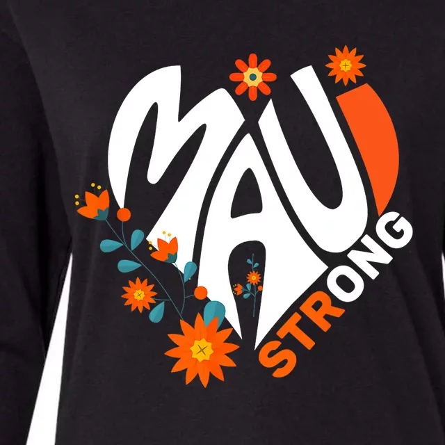 Pray For Maui Hawaii Strong We Stay With Maui Hawaii Womens Cotton Relaxed Long Sleeve T-Shirt