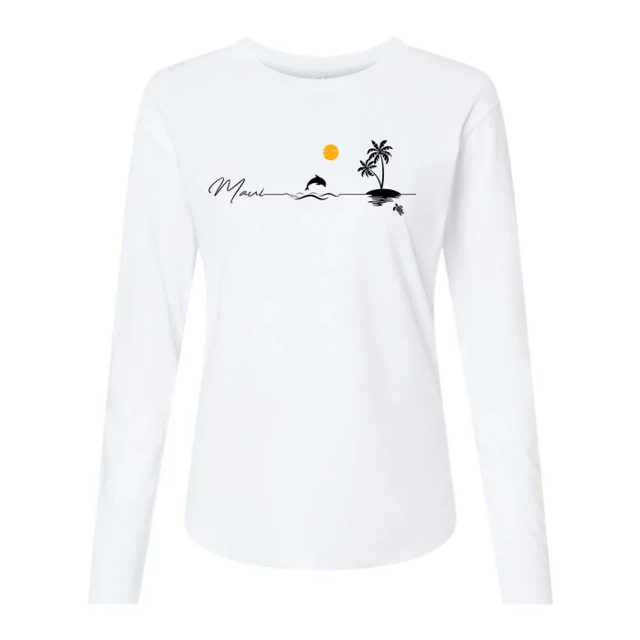 Pray For Maui Hawaii Strong Womens Cotton Relaxed Long Sleeve T-Shirt