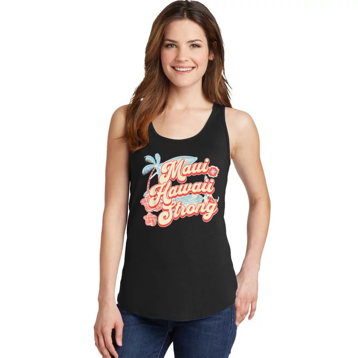 Pray For Maui Hawaii Strong Ladies Essential Tank