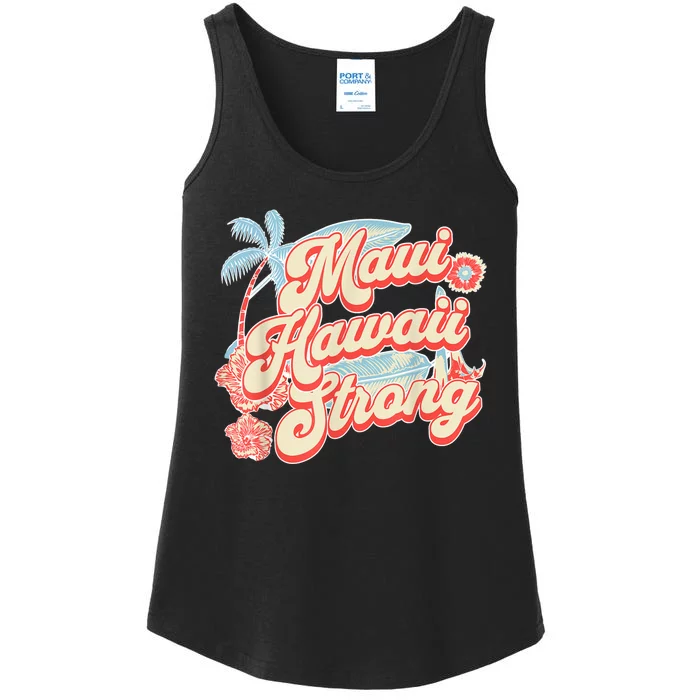 Pray For Maui Hawaii Strong Ladies Essential Tank