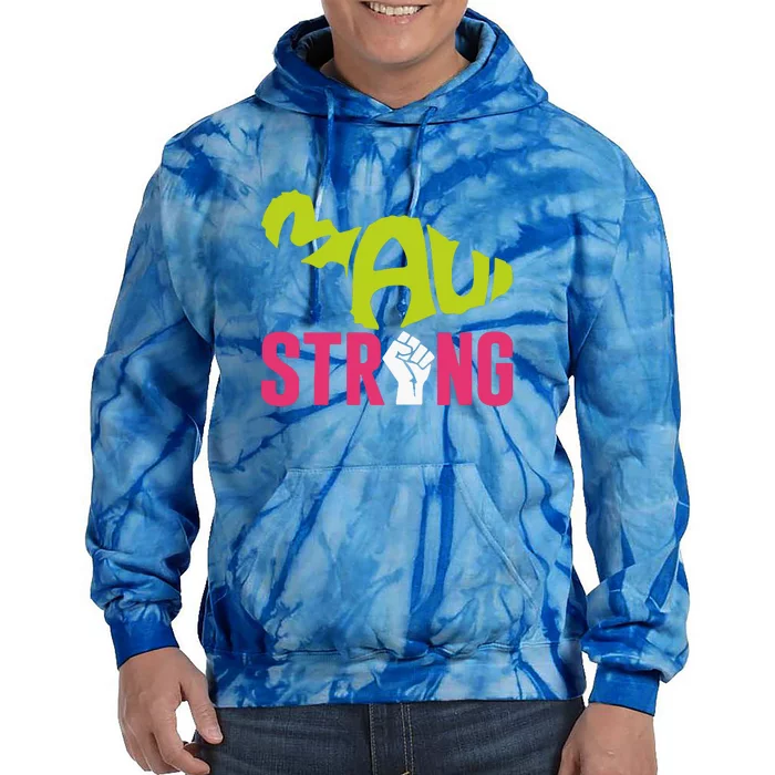 Pray For Maui Hawaii Beach Strong Gift Tie Dye Hoodie