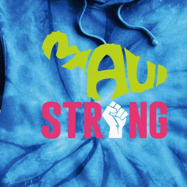 Pray For Maui Hawaii Beach Strong Gift Tie Dye Hoodie