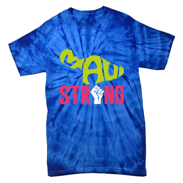 Pray For Maui Hawaii Beach Strong Gift Tie-Dye T-Shirt