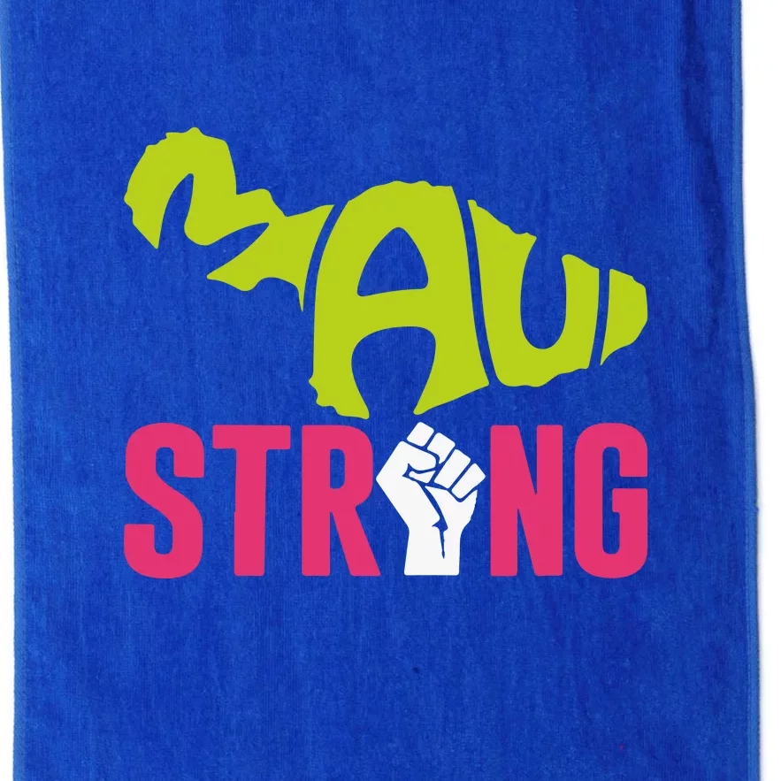 Pray For Maui Hawaii Beach Strong Gift Platinum Collection Golf Towel