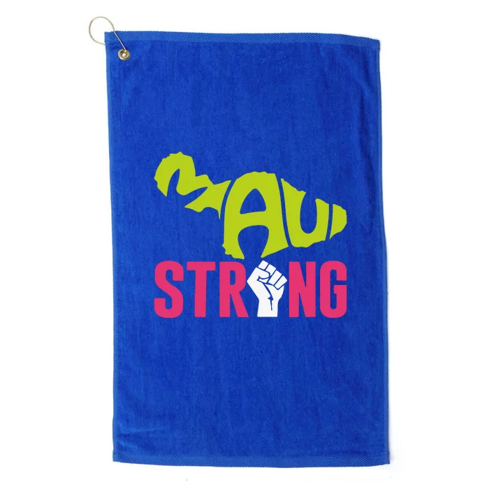 Pray For Maui Hawaii Beach Strong Gift Platinum Collection Golf Towel