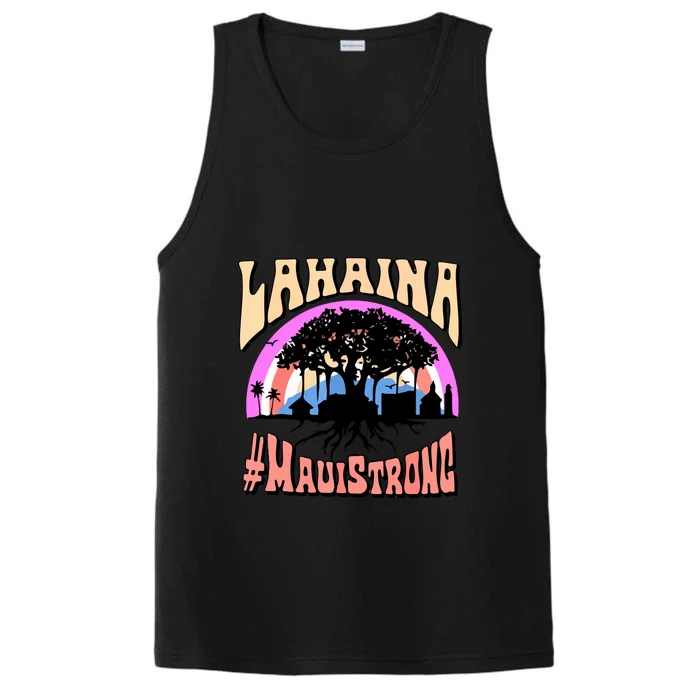 Pray For Maui Hawaii Lahaina Banyan Tree Gift Performance Tank