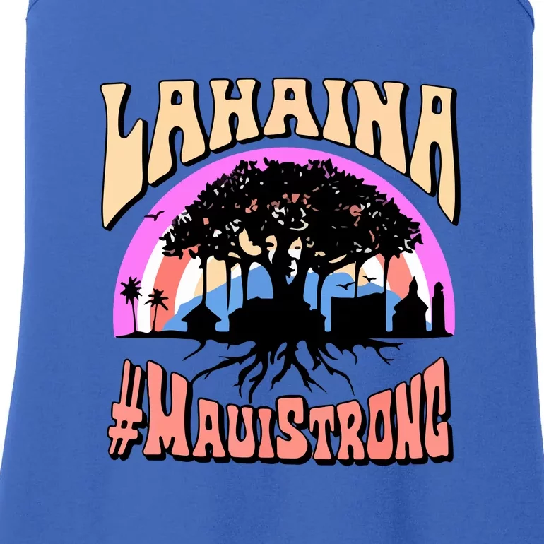 Pray For Maui Hawaii Lahaina Banyan Tree Gift Ladies Essential Tank