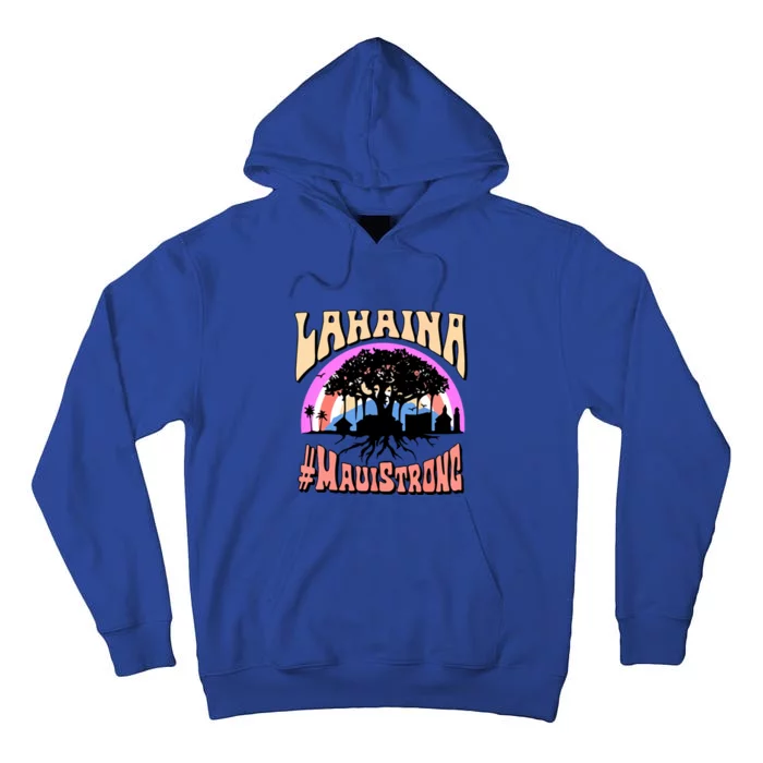 Pray For Maui Hawaii Lahaina Banyan Tree Gift Tall Hoodie