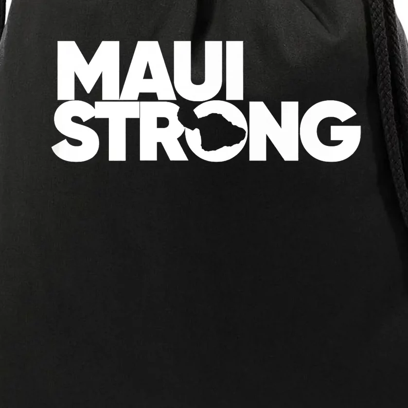 Pray For Maui Hawaii Strong I Stand With Maui Drawstring Bag