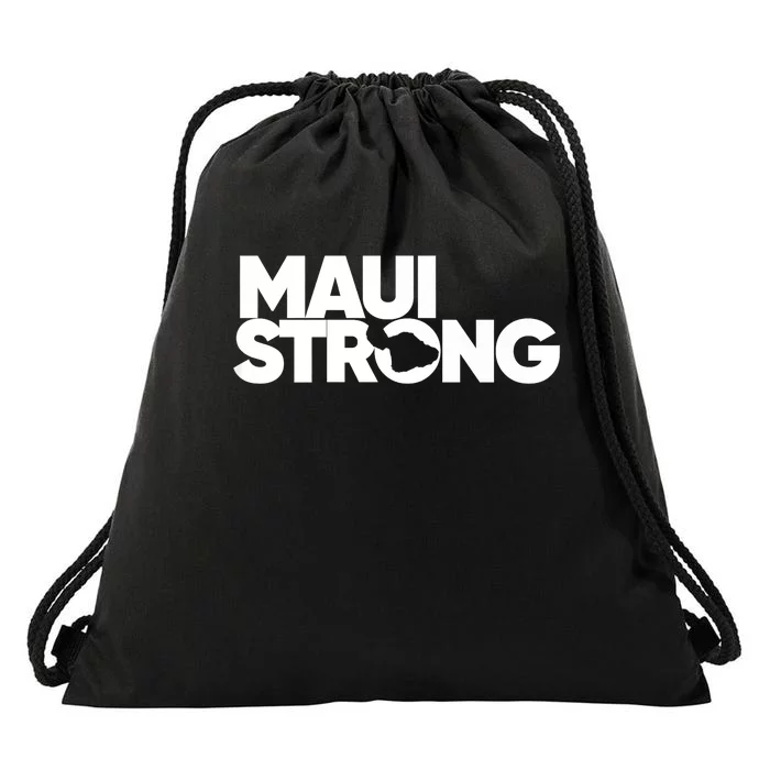 Pray For Maui Hawaii Strong I Stand With Maui Drawstring Bag