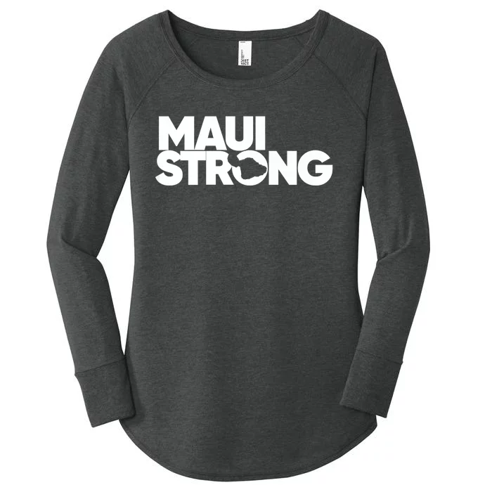 Pray For Maui Hawaii Strong I Stand With Maui Women's Perfect Tri Tunic Long Sleeve Shirt