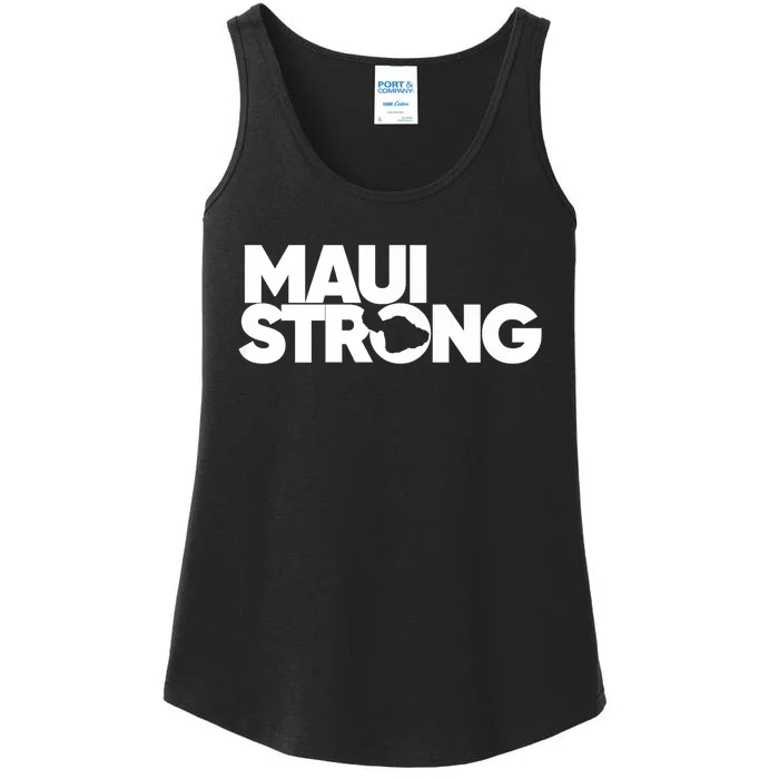 Pray For Maui Hawaii Strong I Stand With Maui Ladies Essential Tank