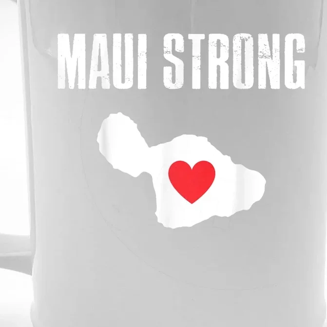 Pray For Maui Hawaii Strong Front & Back Beer Stein