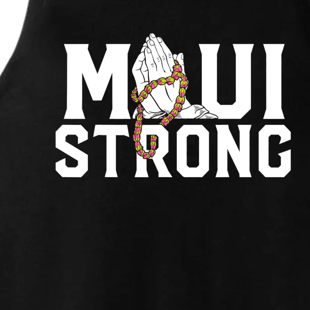 Pray For Maui Hawaii Maui Hawaii Strong Design Ladies Tri-Blend Wicking Tank