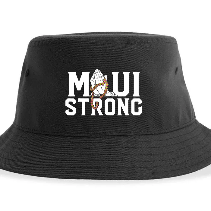 Pray For Maui Hawaii Maui Hawaii Strong Design Sustainable Bucket Hat