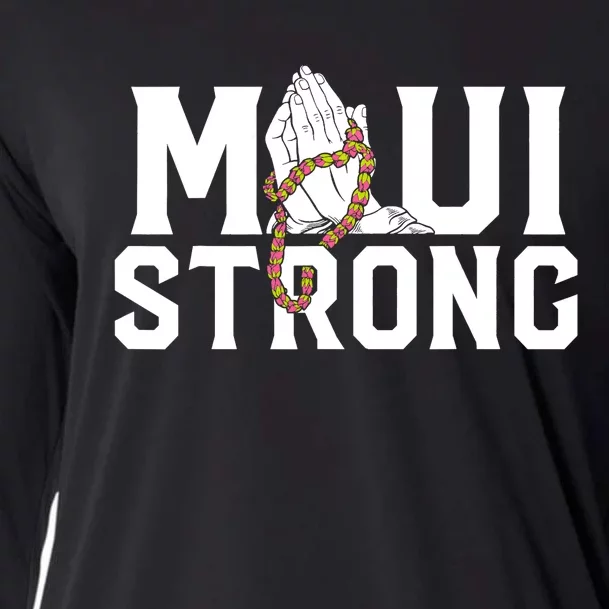 Pray For Maui Hawaii Maui Hawaii Strong Design Cooling Performance Long Sleeve Crew