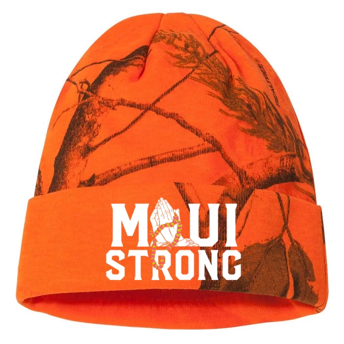 Pray For Maui Hawaii Maui Hawaii Strong Design Kati - 12in Camo Beanie