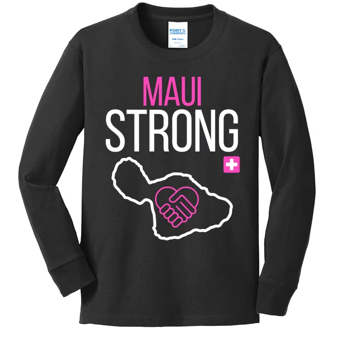 Pray For Maui Hawaii Support For Hawaii Fire Victims Kids Long Sleeve Shirt