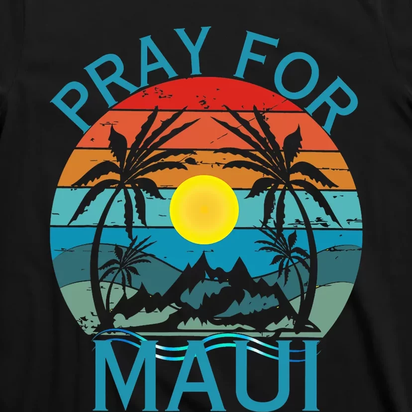 Pray For Maui Hawaii Wildflower Support Men Women T-Shirt